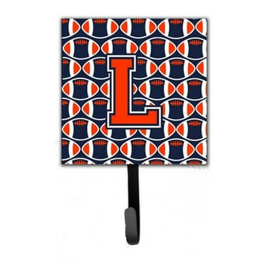 White and Regalia Leash or Key Holder CJ1072-XSH4 Small Multicolor Carolines Treasures Letter X Football Orange White and Regalia Leash or Key Holder CJ1072-XSH4 Small Multicolor Carolines Treasures Letter X Football Orange